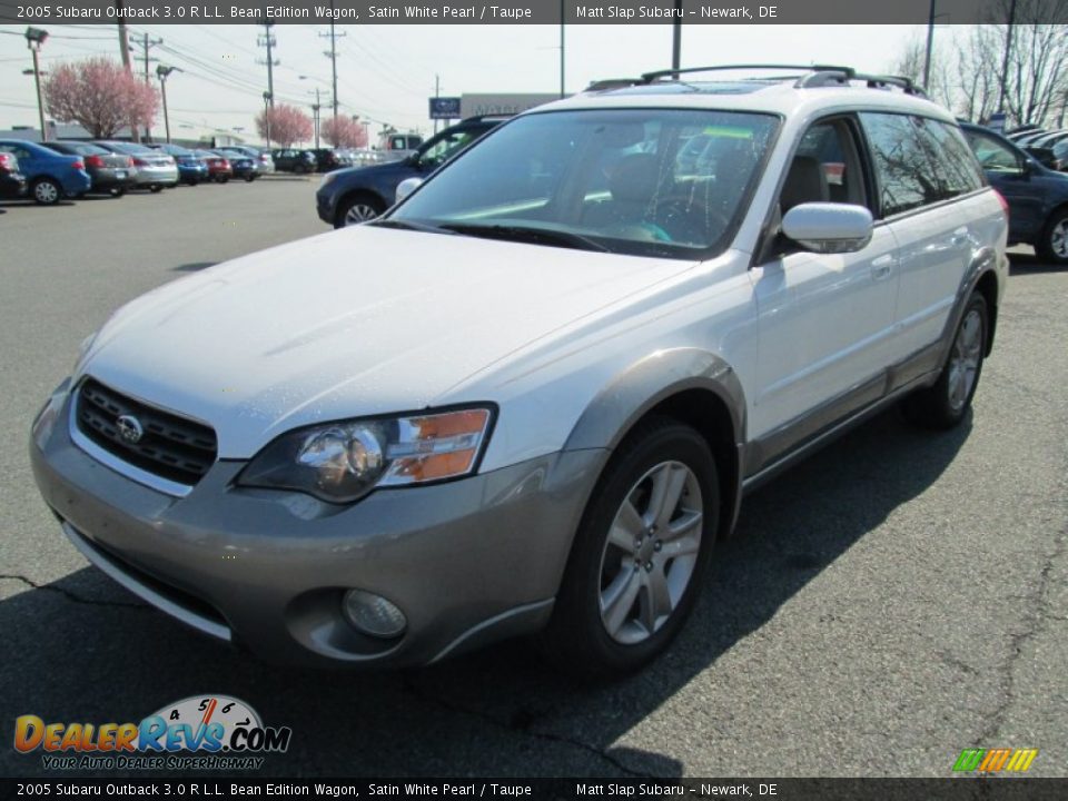 2005 Subaru Outback 3.0 R L.L. Bean Edition Wagon Satin White Pearl / Taupe Photo #2
