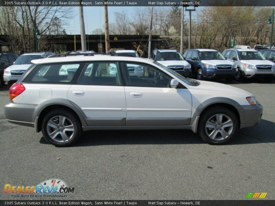 2005 Subaru Outback 3.0 R L.L. Bean Edition Wagon Satin White Pearl / Taupe Photo #5