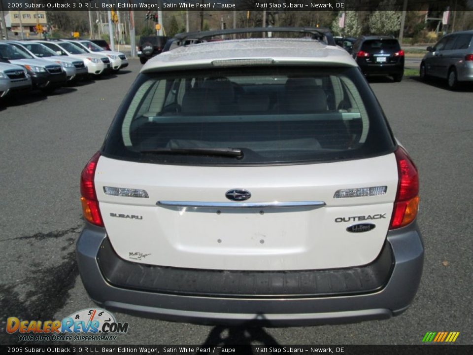 2005 Subaru Outback 3.0 R L.L. Bean Edition Wagon Satin White Pearl / Taupe Photo #7