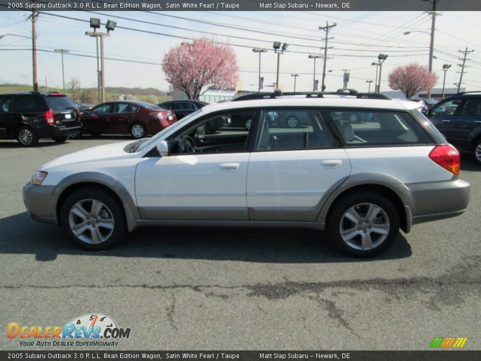 2005 Subaru Outback 3.0 R L.L. Bean Edition Wagon Satin White Pearl / Taupe Photo #8