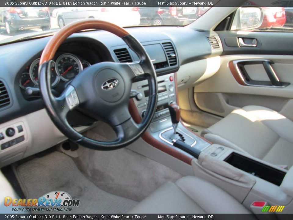 Taupe Interior - 2005 Subaru Outback 3.0 R L.L. Bean Edition Wagon Photo #9