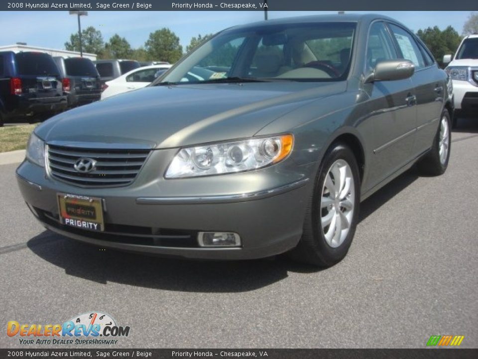 2008 Hyundai Azera Limited Sage Green / Beige Photo #1