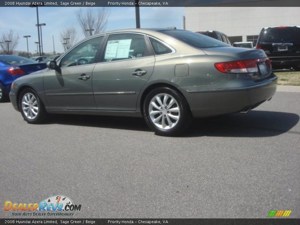 2008 Hyundai Azera Limited Sage Green / Beige Photo #3