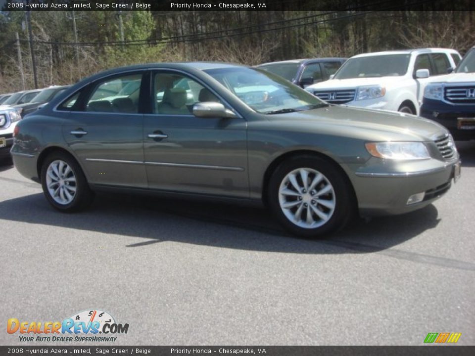 2008 Hyundai Azera Limited Sage Green / Beige Photo #6