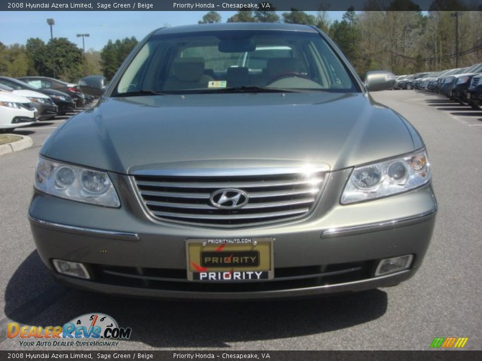 2008 Hyundai Azera Limited Sage Green / Beige Photo #8
