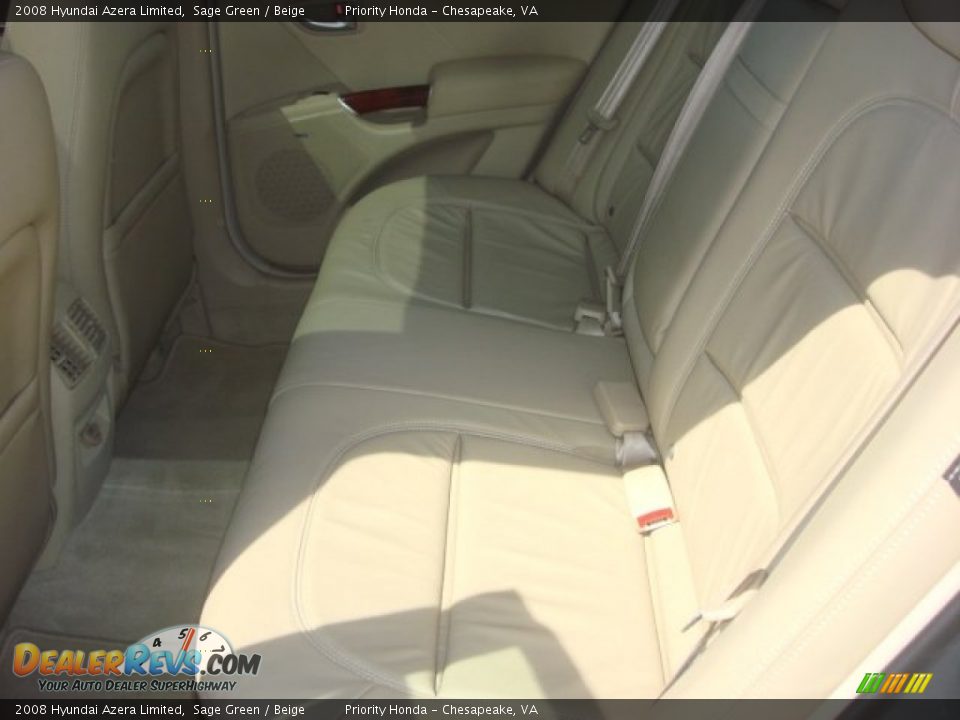 2008 Hyundai Azera Limited Sage Green / Beige Photo #10