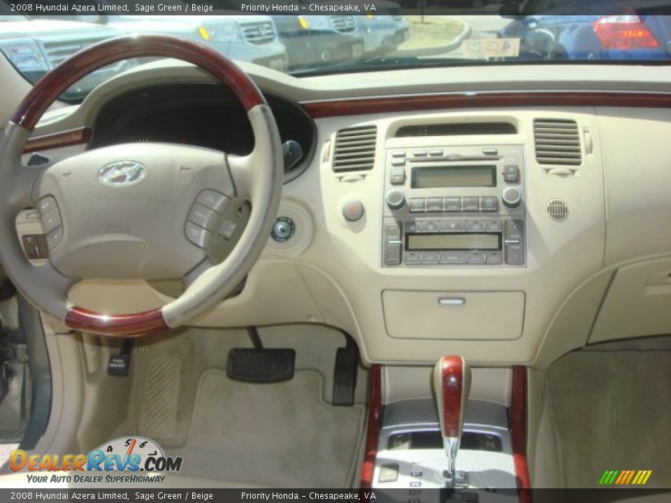 2008 Hyundai Azera Limited Sage Green / Beige Photo #12