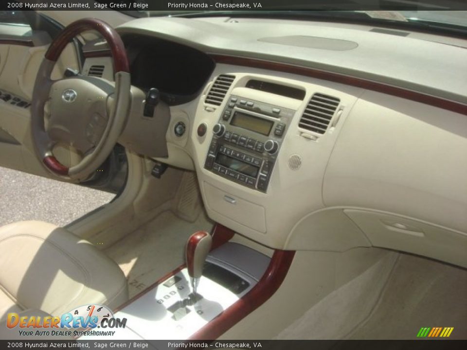 2008 Hyundai Azera Limited Sage Green / Beige Photo #14