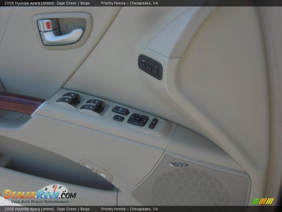 2008 Hyundai Azera Limited Sage Green / Beige Photo #17