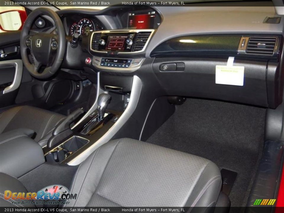 2013 Honda Accord EX-L V6 Coupe San Marino Red / Black Photo #4