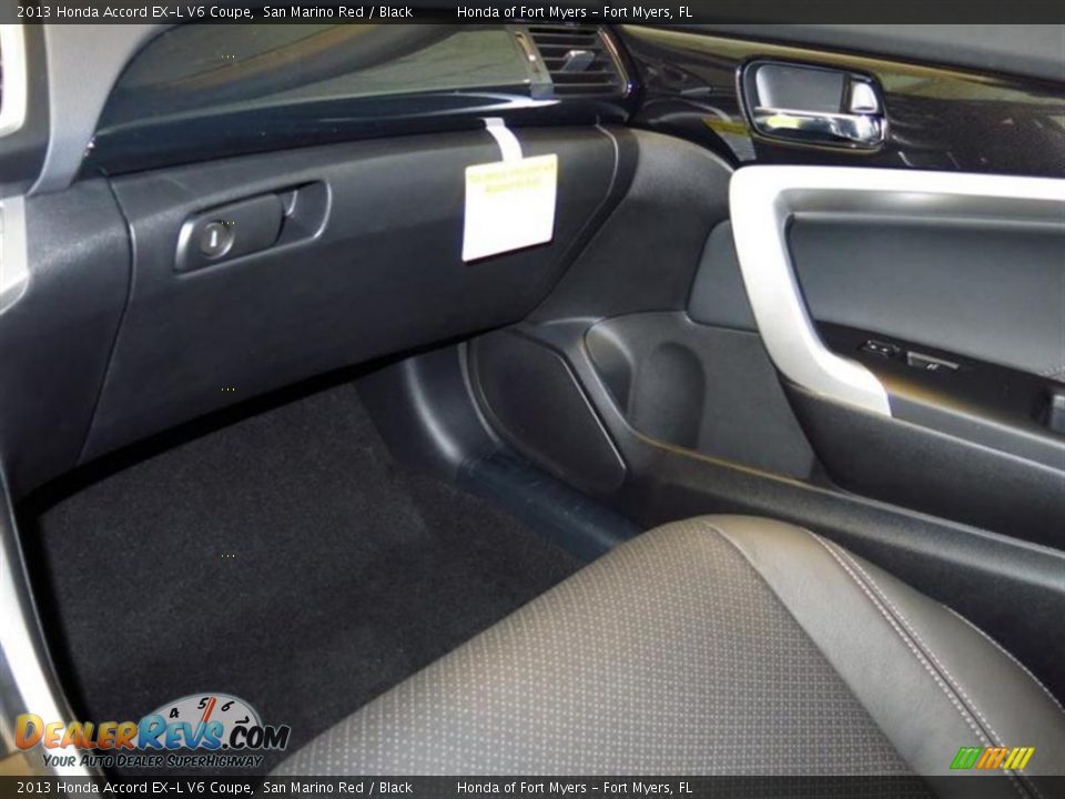 2013 Honda Accord EX-L V6 Coupe San Marino Red / Black Photo #9