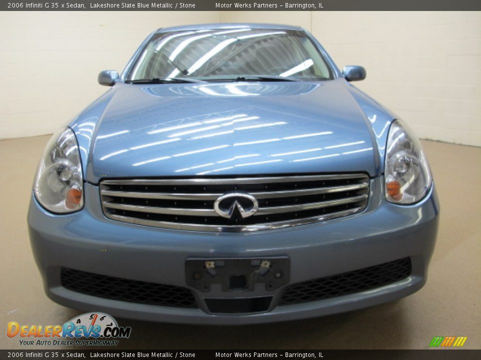 2006 Infiniti G 35 x Sedan Lakeshore Slate Blue Metallic / Stone Photo #2