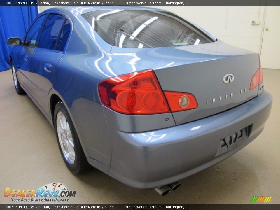 2006 Infiniti G 35 x Sedan Lakeshore Slate Blue Metallic / Stone Photo #5