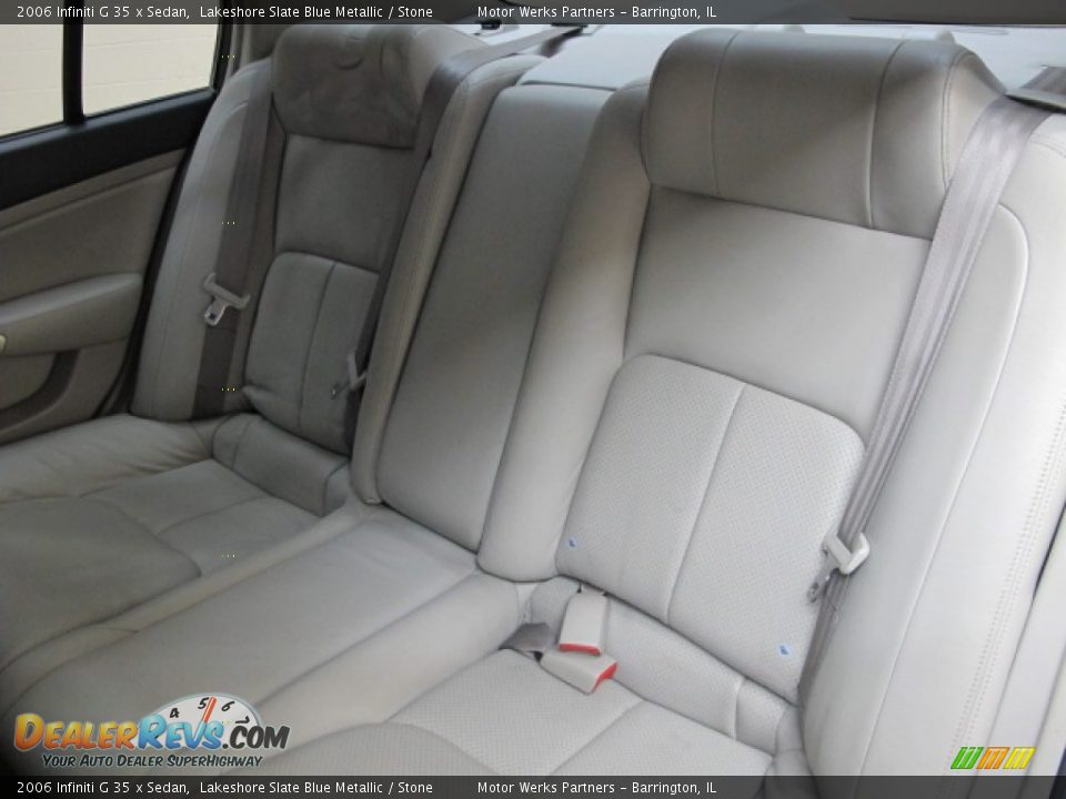 2006 Infiniti G 35 x Sedan Lakeshore Slate Blue Metallic / Stone Photo #18