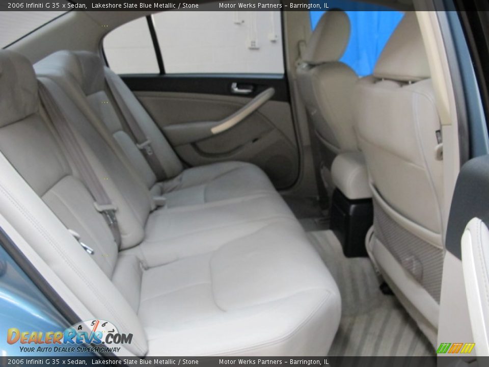 2006 Infiniti G 35 x Sedan Lakeshore Slate Blue Metallic / Stone Photo #19