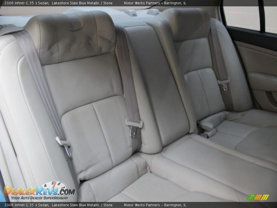2006 Infiniti G 35 x Sedan Lakeshore Slate Blue Metallic / Stone Photo #20