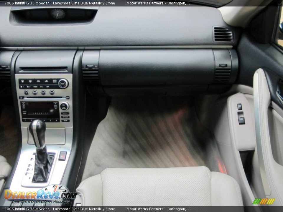 2006 Infiniti G 35 x Sedan Lakeshore Slate Blue Metallic / Stone Photo #24