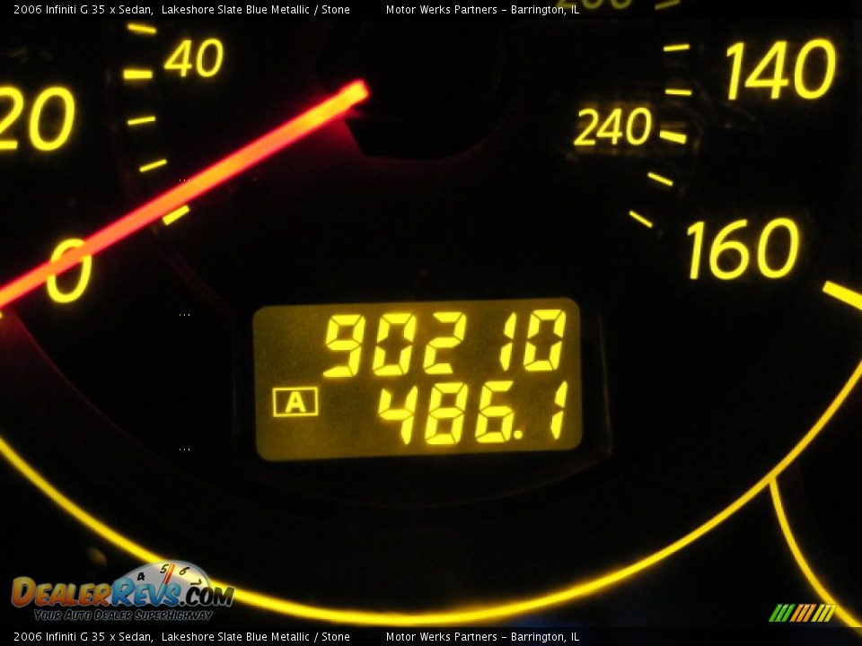 2006 Infiniti G 35 x Sedan Lakeshore Slate Blue Metallic / Stone Photo #26