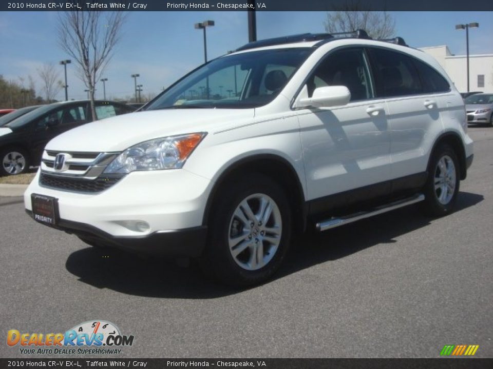 2010 Honda CR-V EX-L Taffeta White / Gray Photo #2