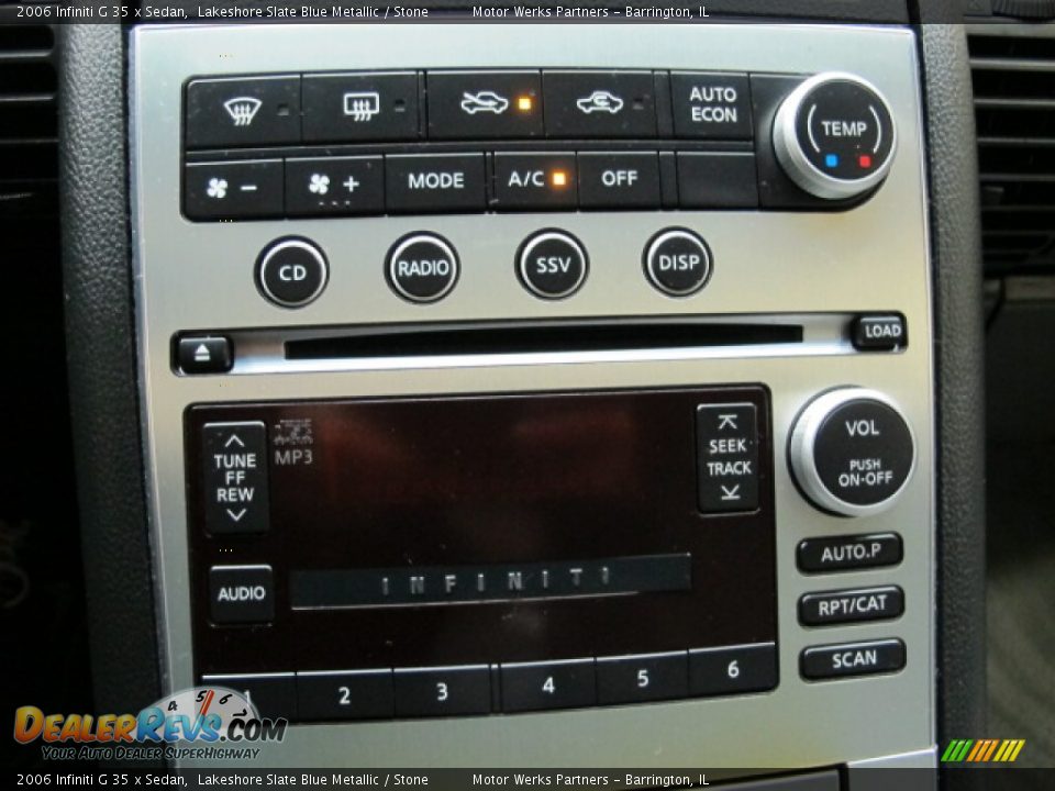 2006 Infiniti G 35 x Sedan Lakeshore Slate Blue Metallic / Stone Photo #28