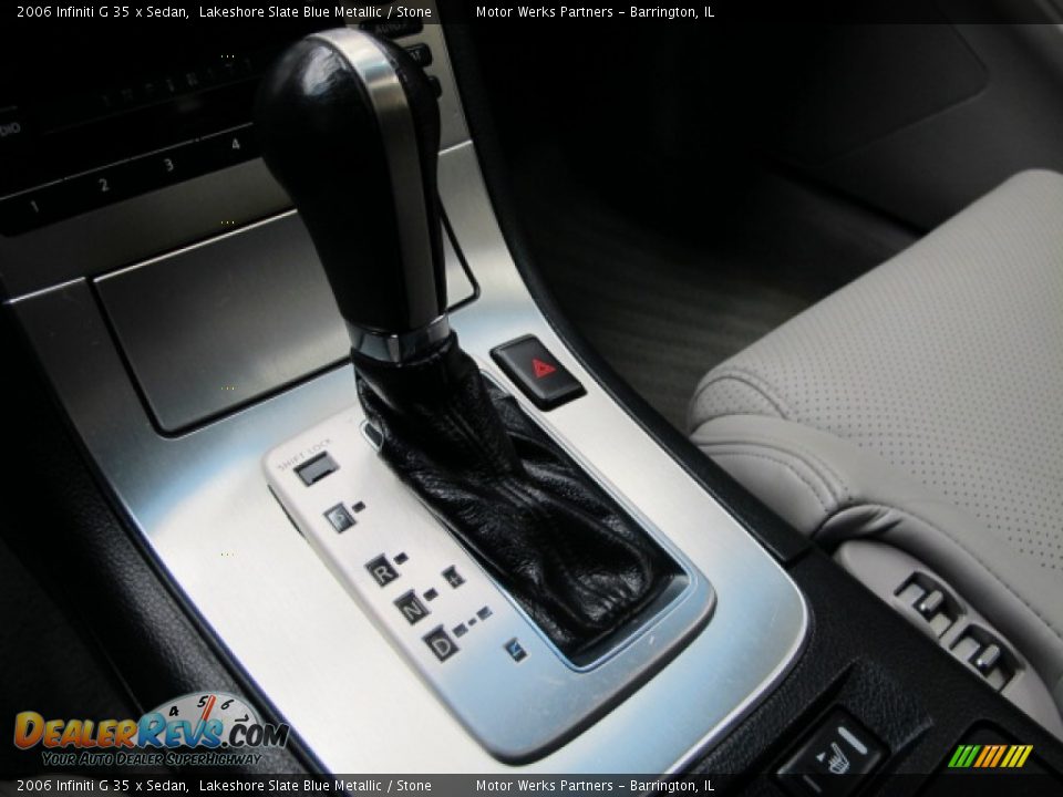 2006 Infiniti G 35 x Sedan Lakeshore Slate Blue Metallic / Stone Photo #29
