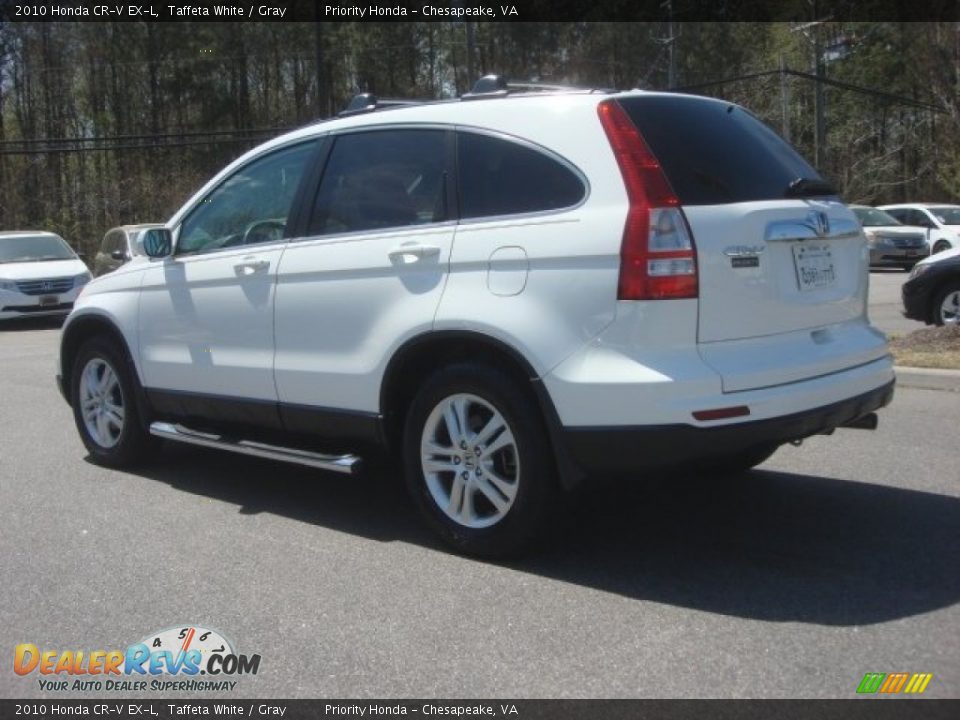 2010 Honda CR-V EX-L Taffeta White / Gray Photo #4