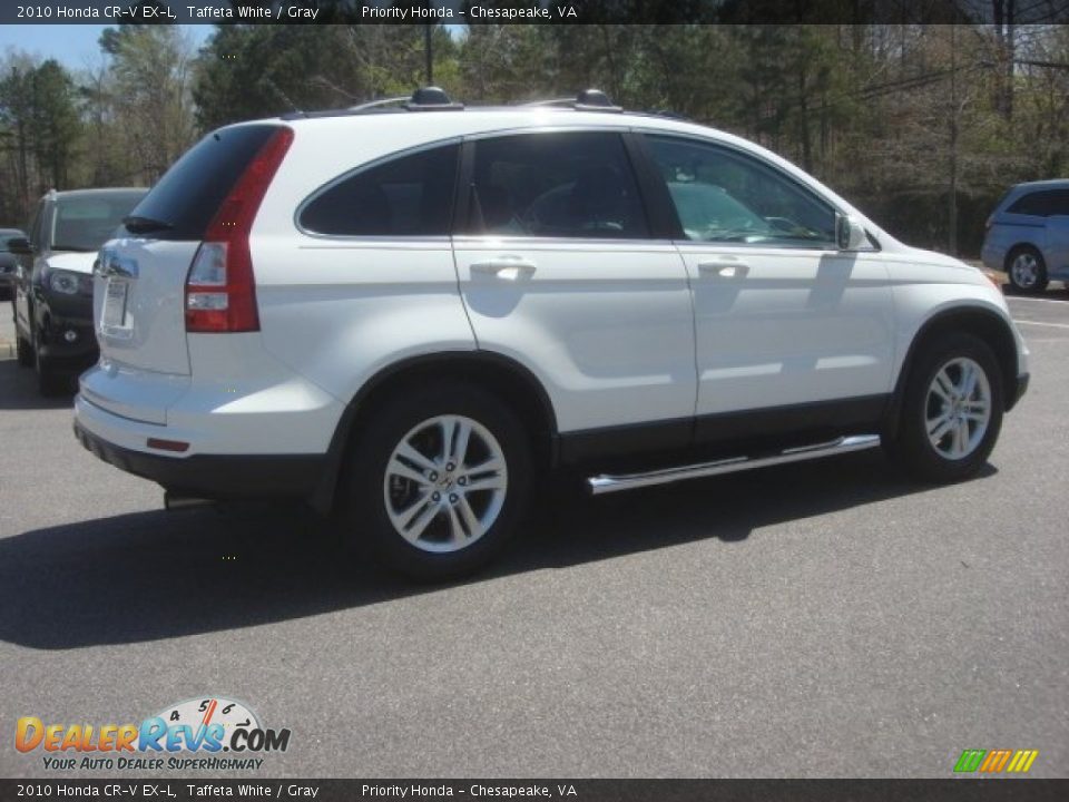 2010 Honda CR-V EX-L Taffeta White / Gray Photo #5