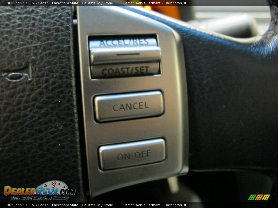 2006 Infiniti G 35 x Sedan Lakeshore Slate Blue Metallic / Stone Photo #31