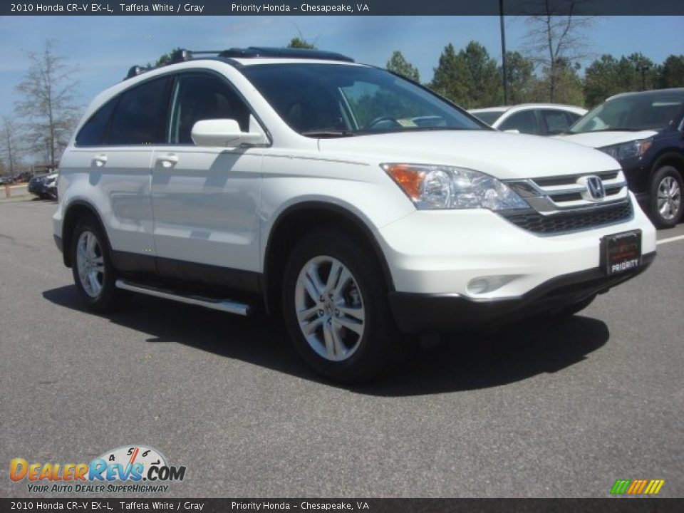 2010 Honda CR-V EX-L Taffeta White / Gray Photo #7