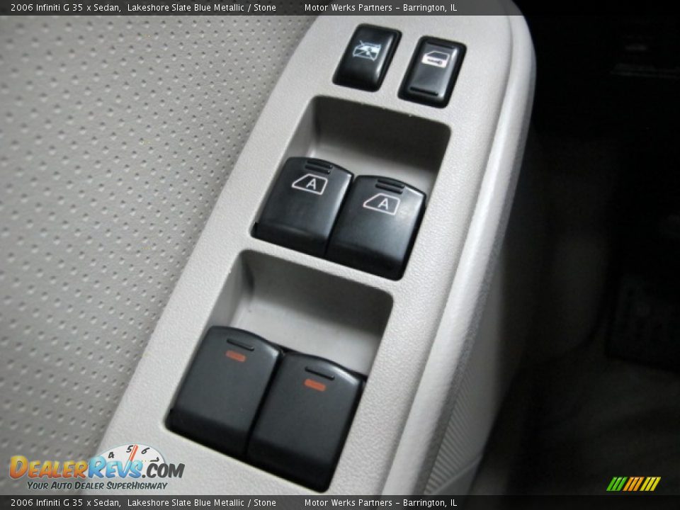 2006 Infiniti G 35 x Sedan Lakeshore Slate Blue Metallic / Stone Photo #33