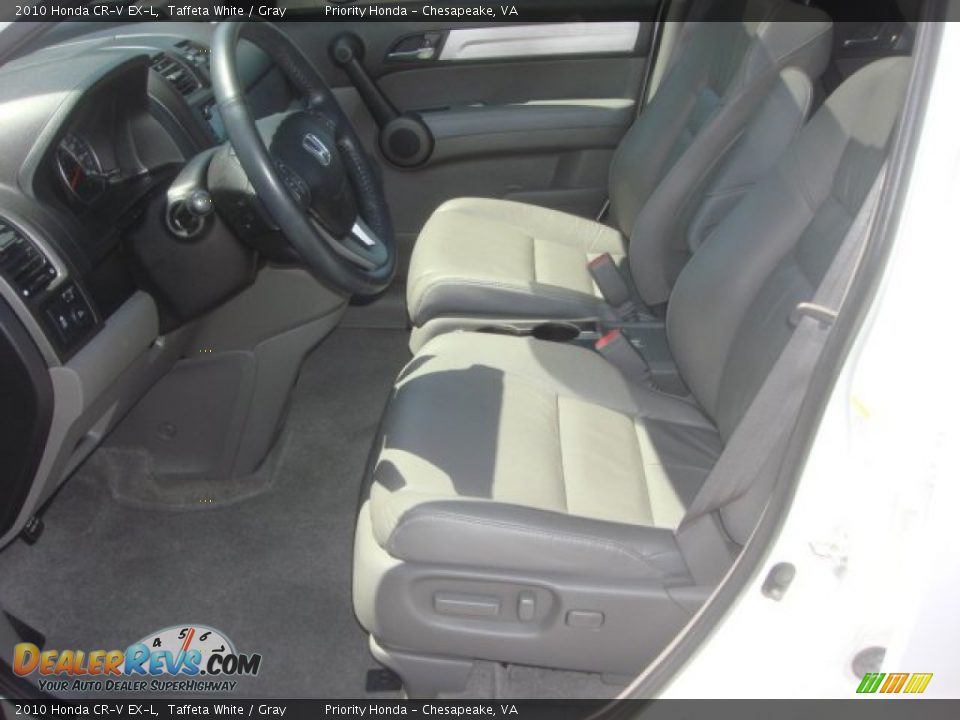 2010 Honda CR-V EX-L Taffeta White / Gray Photo #9