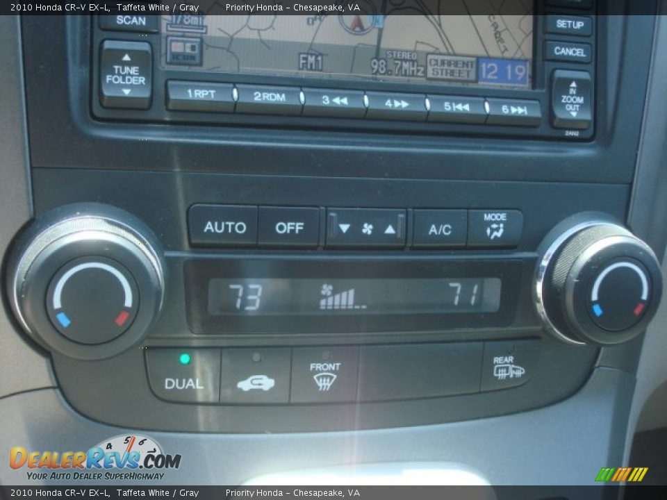 2010 Honda CR-V EX-L Taffeta White / Gray Photo #20