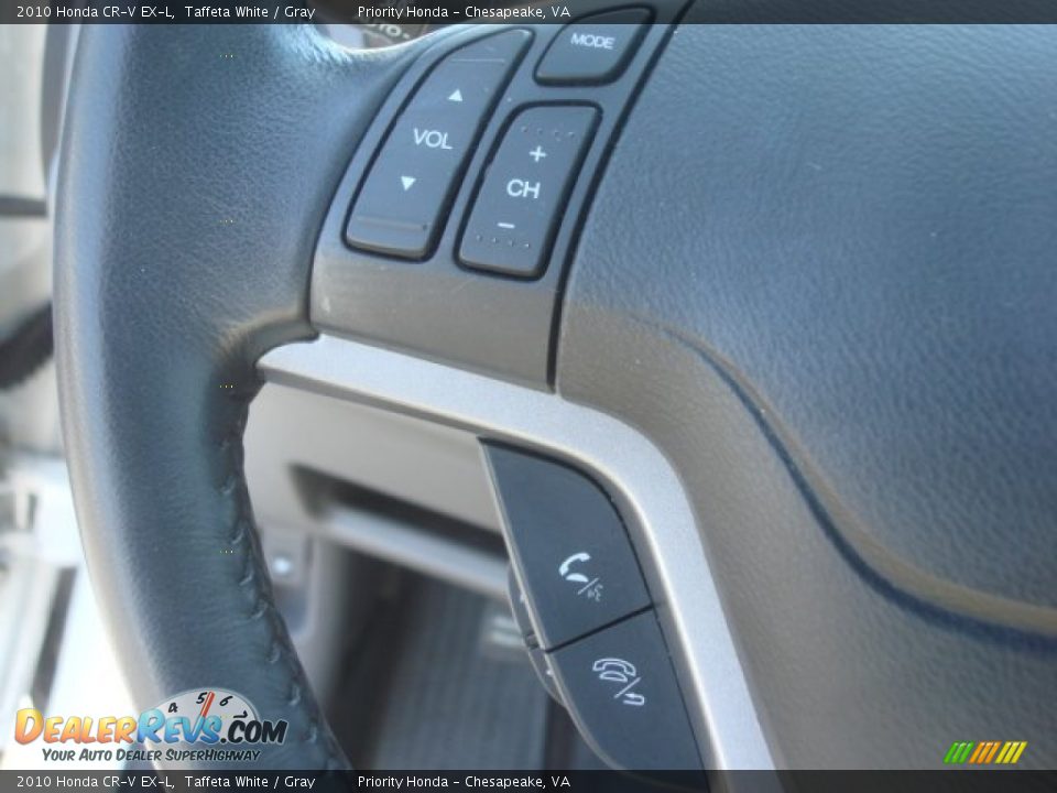 2010 Honda CR-V EX-L Taffeta White / Gray Photo #22