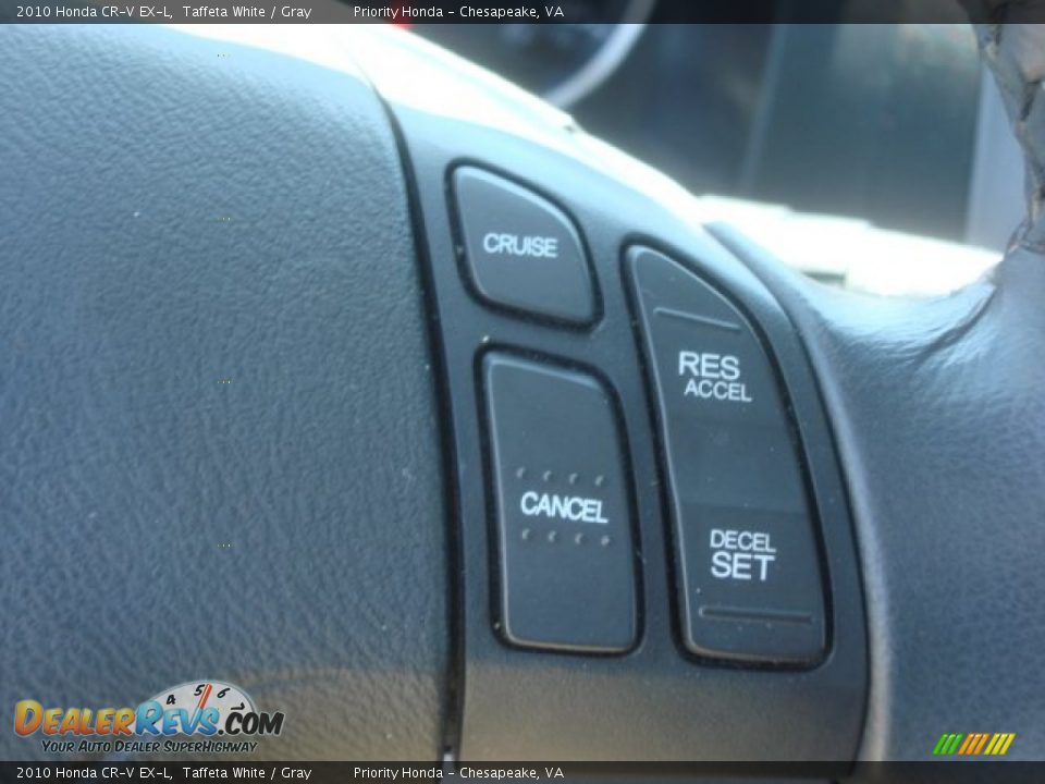 2010 Honda CR-V EX-L Taffeta White / Gray Photo #23
