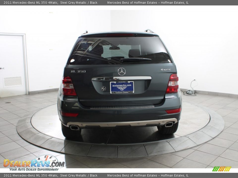 2011 Mercedes-Benz ML 350 4Matic Steel Grey Metallic / Black Photo #4