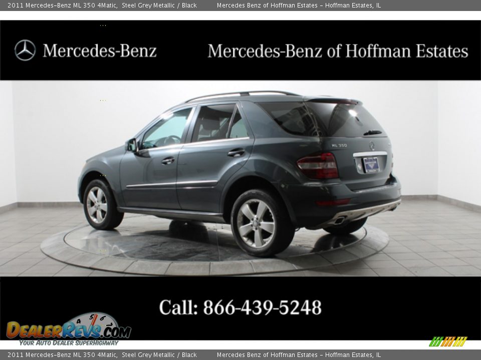 2011 Mercedes-Benz ML 350 4Matic Steel Grey Metallic / Black Photo #5