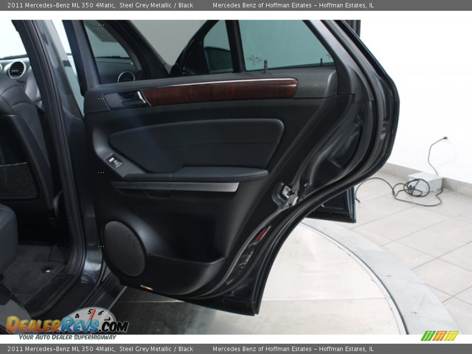 2011 Mercedes-Benz ML 350 4Matic Steel Grey Metallic / Black Photo #14