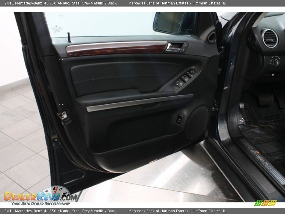 2011 Mercedes-Benz ML 350 4Matic Steel Grey Metallic / Black Photo #15