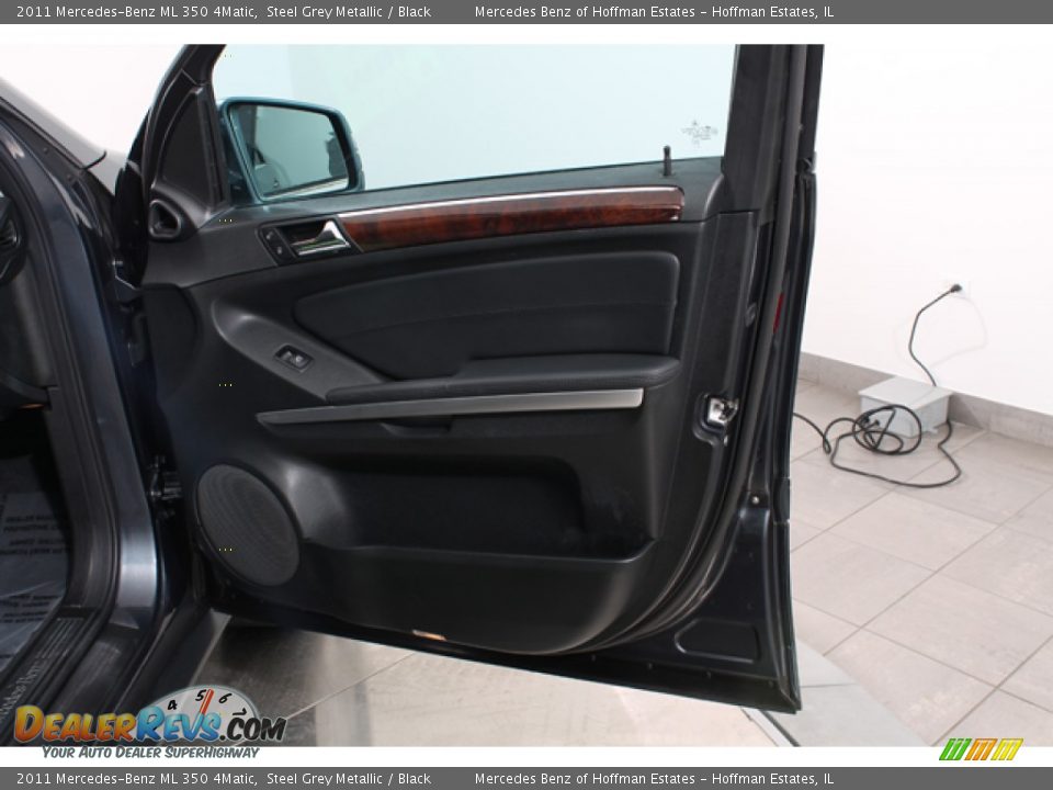 2011 Mercedes-Benz ML 350 4Matic Steel Grey Metallic / Black Photo #16