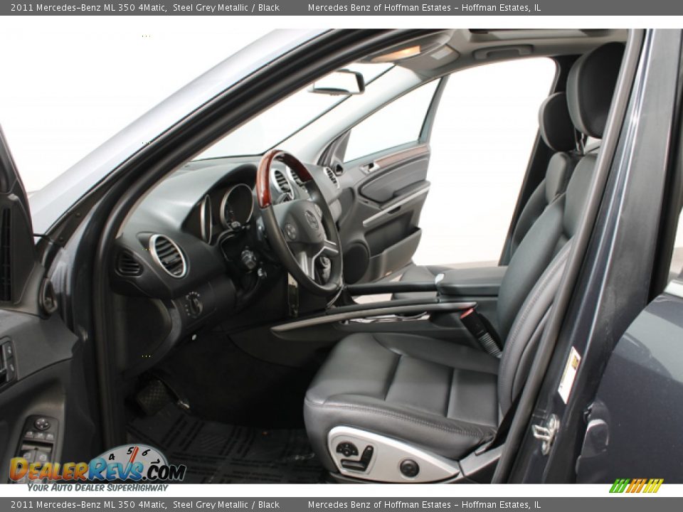 2011 Mercedes-Benz ML 350 4Matic Steel Grey Metallic / Black Photo #17
