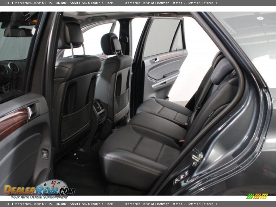 2011 Mercedes-Benz ML 350 4Matic Steel Grey Metallic / Black Photo #18