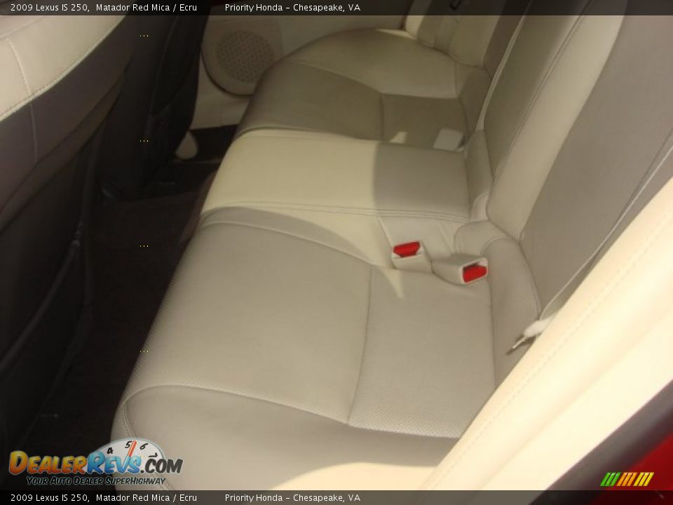 2009 Lexus IS 250 Matador Red Mica / Ecru Photo #9