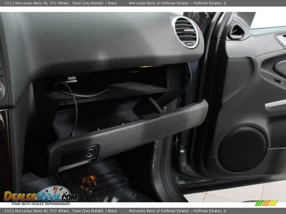 2011 Mercedes-Benz ML 350 4Matic Steel Grey Metallic / Black Photo #20