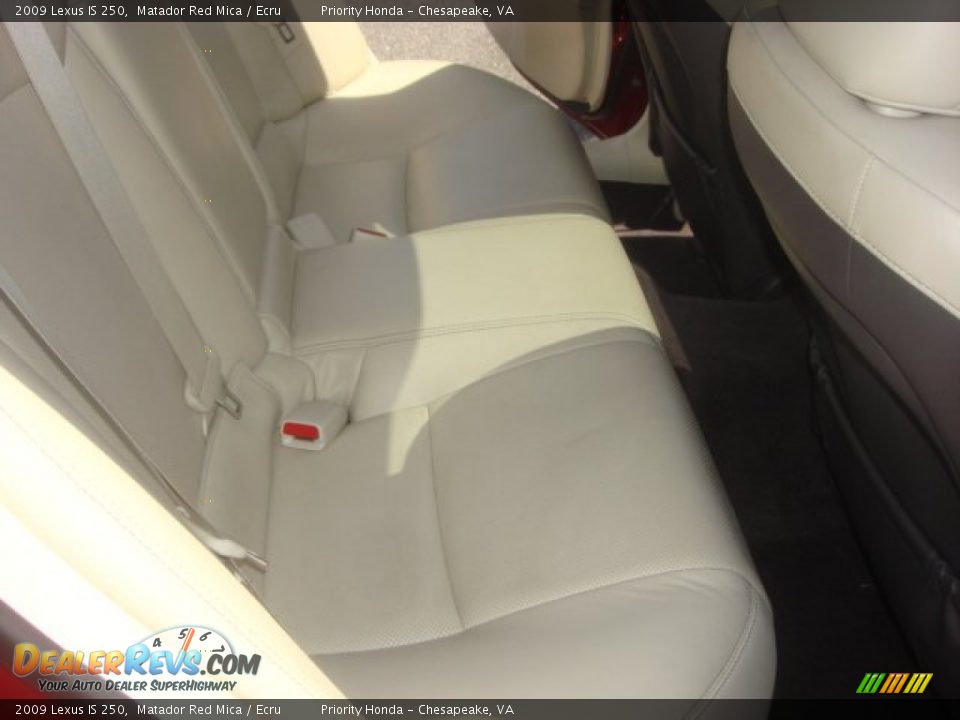 2009 Lexus IS 250 Matador Red Mica / Ecru Photo #10