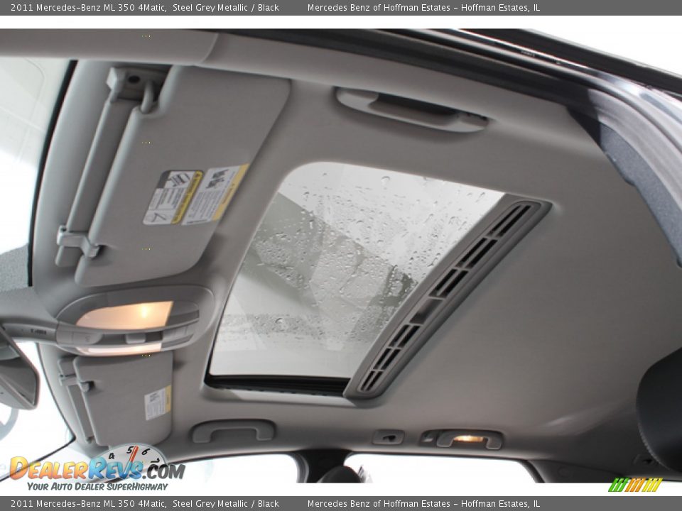 2011 Mercedes-Benz ML 350 4Matic Steel Grey Metallic / Black Photo #23