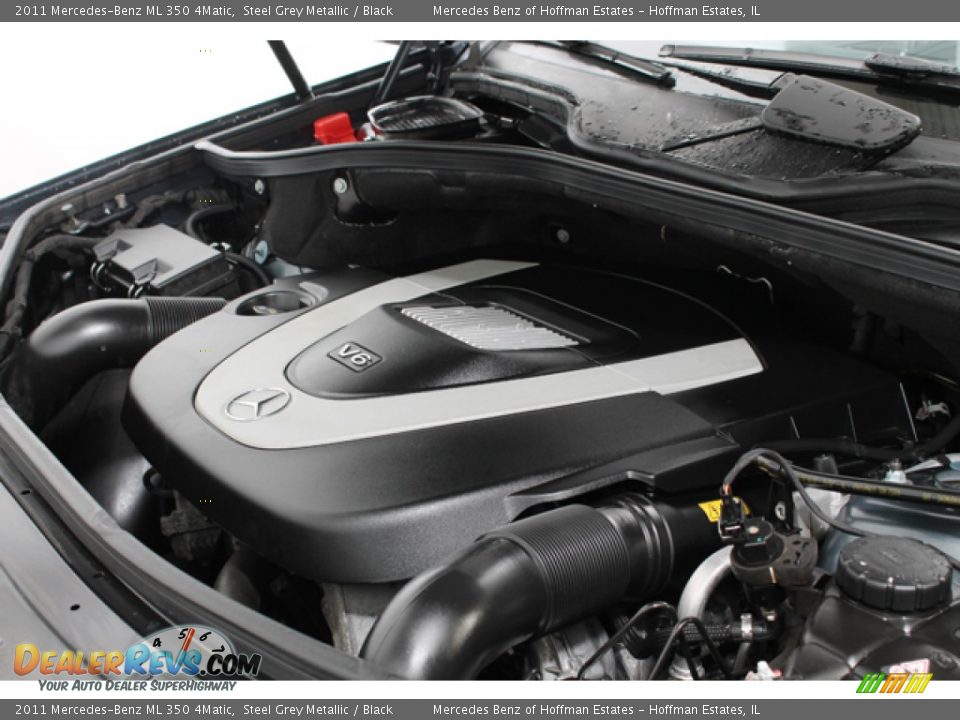 2011 Mercedes-Benz ML 350 4Matic Steel Grey Metallic / Black Photo #24