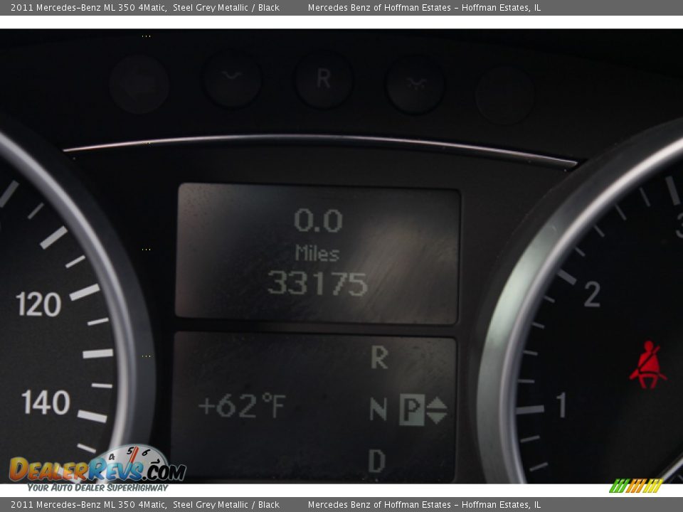 2011 Mercedes-Benz ML 350 4Matic Steel Grey Metallic / Black Photo #25