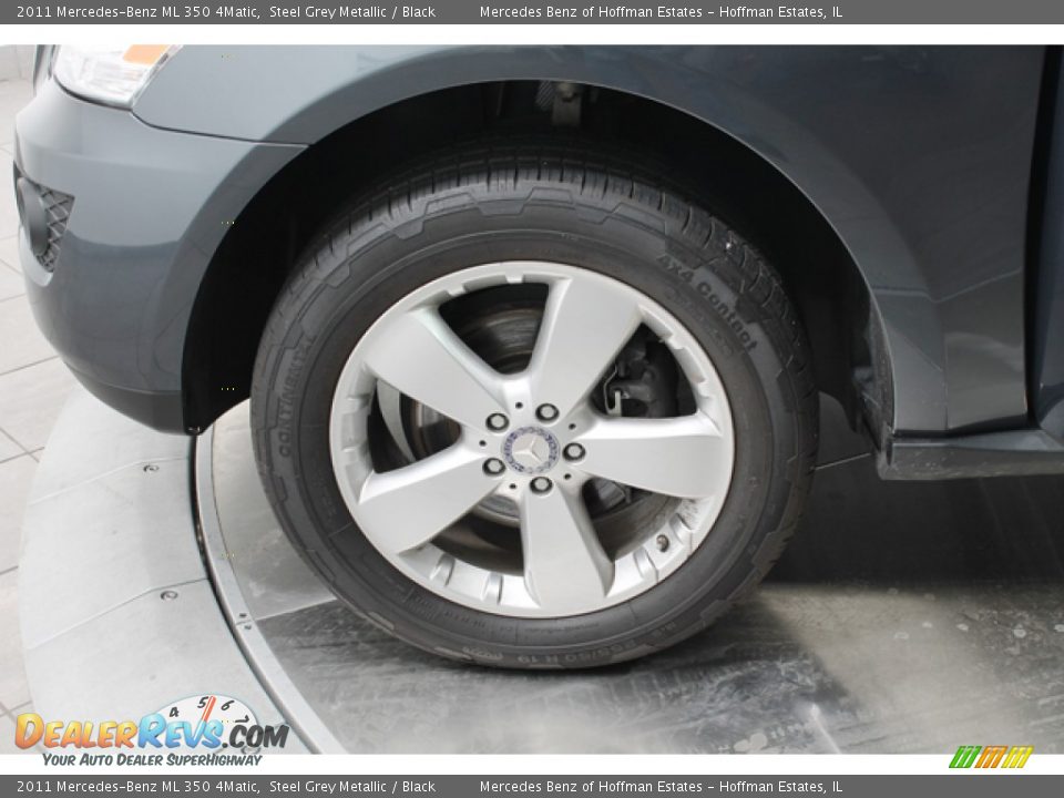 2011 Mercedes-Benz ML 350 4Matic Steel Grey Metallic / Black Photo #26