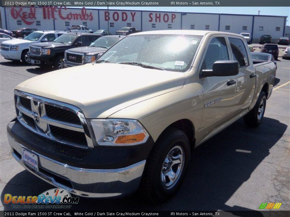 2011 Dodge Ram 1500 ST Crew Cab White Gold / Dark Slate Gray/Medium Graystone Photo #2