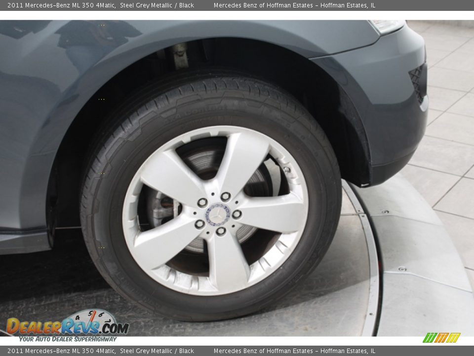 2011 Mercedes-Benz ML 350 4Matic Steel Grey Metallic / Black Photo #28
